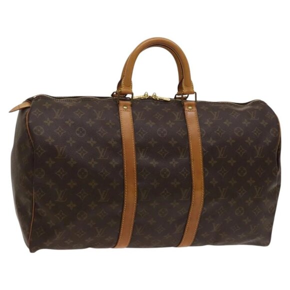 LOUIS VUITTON Monogram Keepall 50 Boston Bag M41426 LV Auth 119713 - Picture 1 of 16